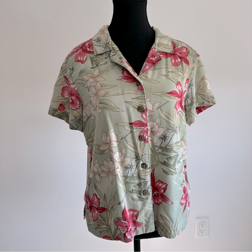 Ladies M La Cabana Short Sleeve Hawaiian Shirt